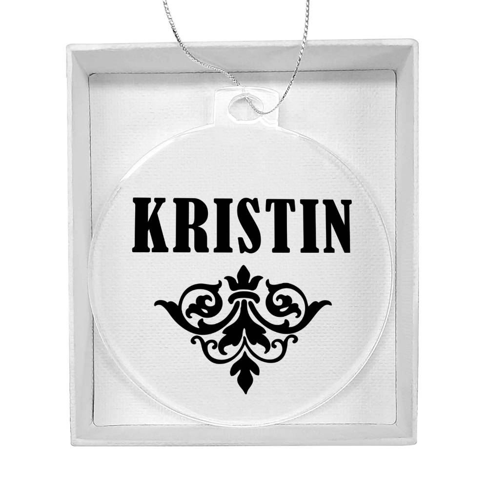 Kristin v01 - Acrylic Ornament