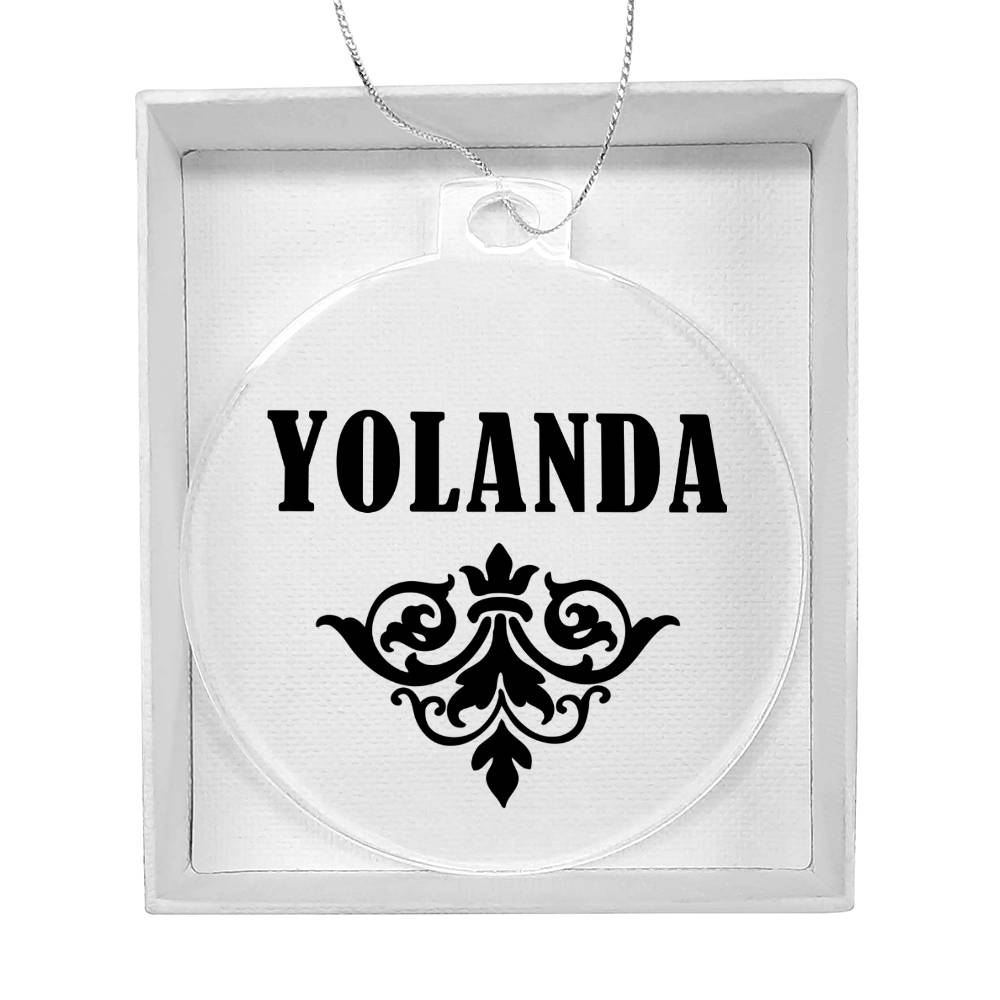 Yolanda v01 - Acrylic Ornament