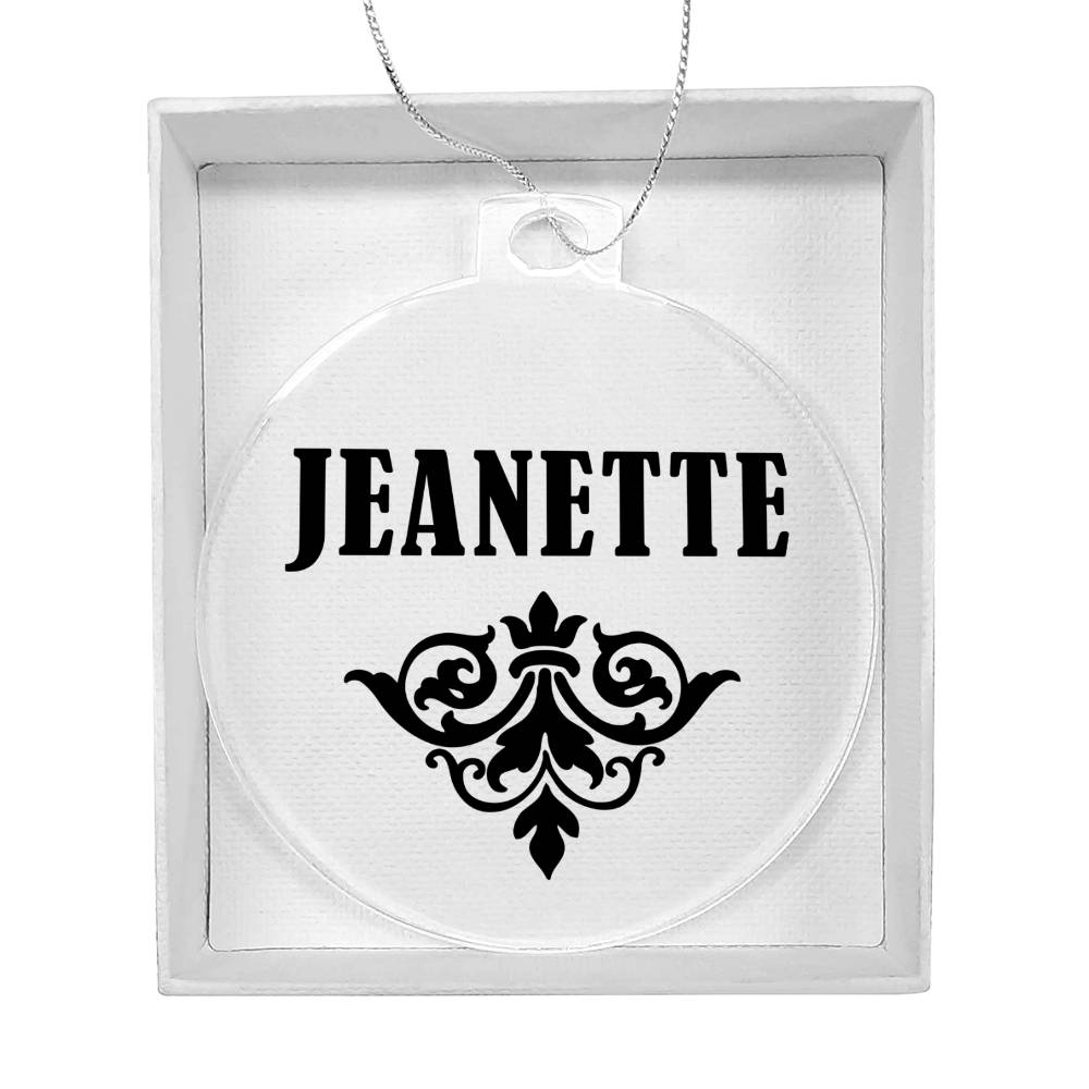 Jeanette v01 - Acrylic Ornament