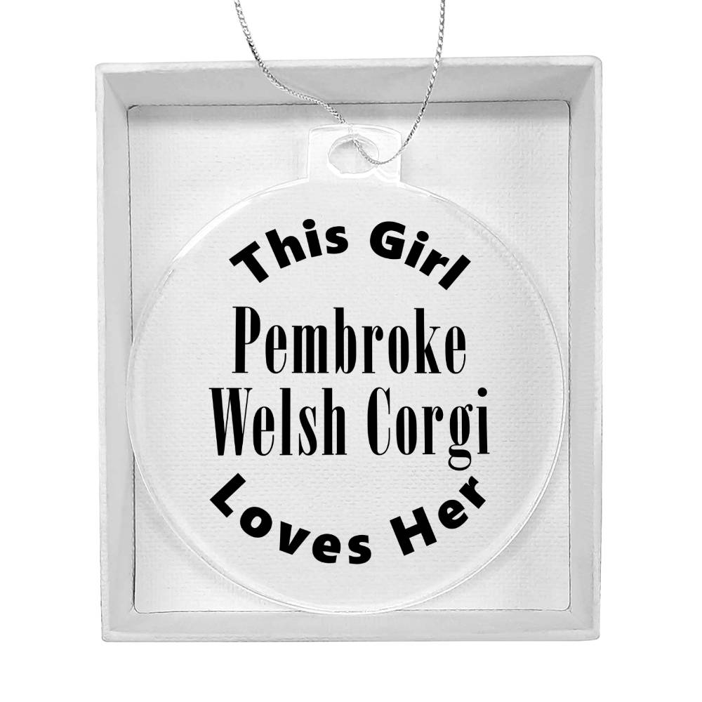 Pembroke Welsh Corgi - Acrylic Ornament