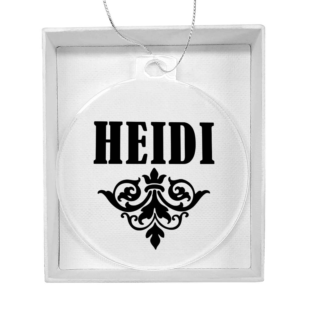 Heidi v01 - Acrylic Ornament