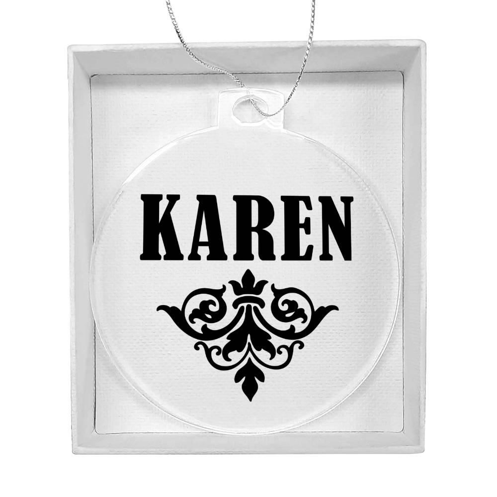 Karen v01 - Acrylic Ornament