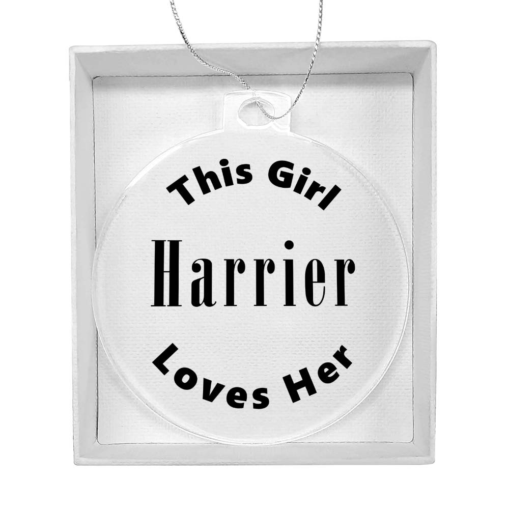 Harrier - Acrylic Ornament