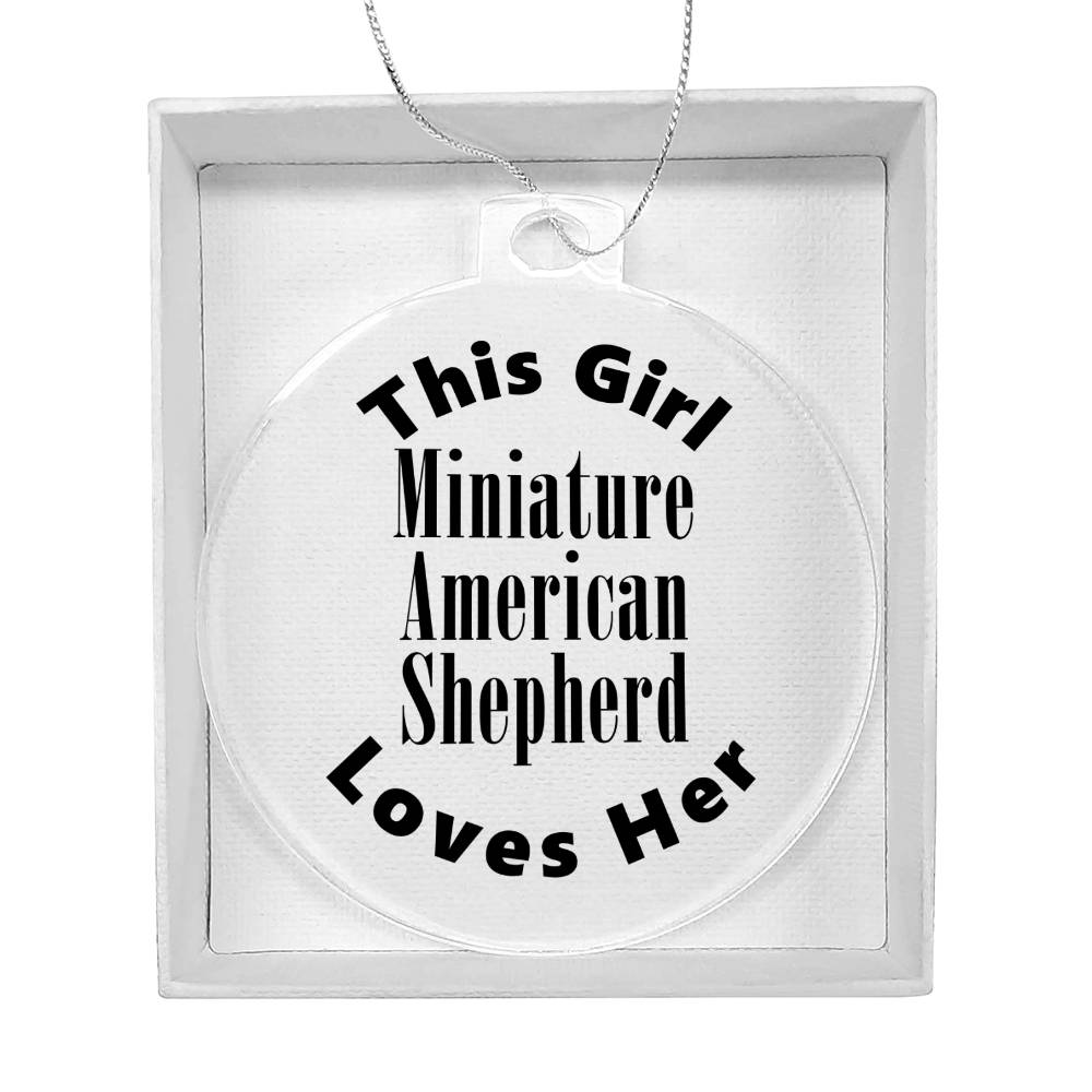 Miniature American Shepherd - Acrylic Ornament