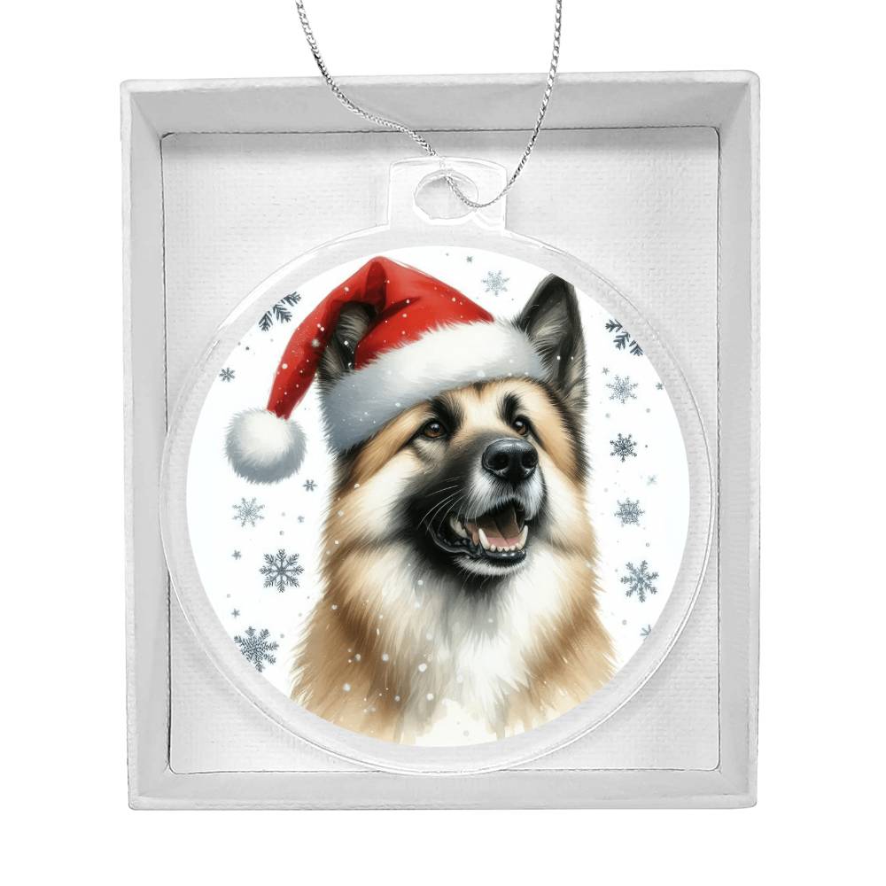 Christmas Dog - Chinook - Acrylic Ornament