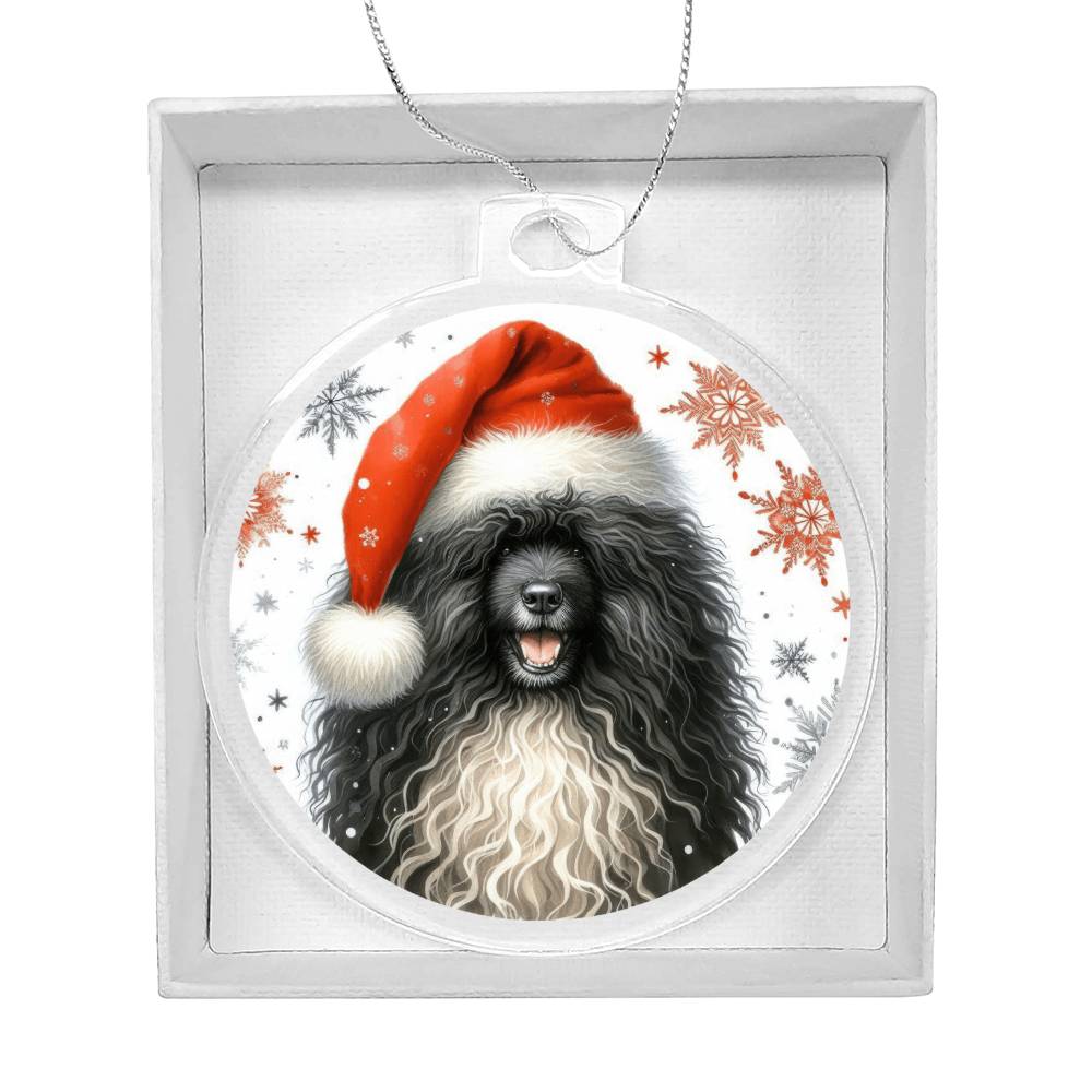 Christmas Dog - Puli - Acrylic Ornament