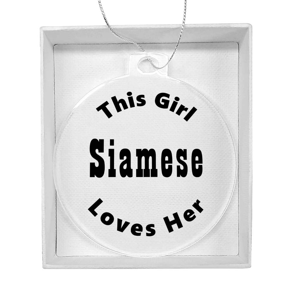 Siamese - Acrylic Ornament