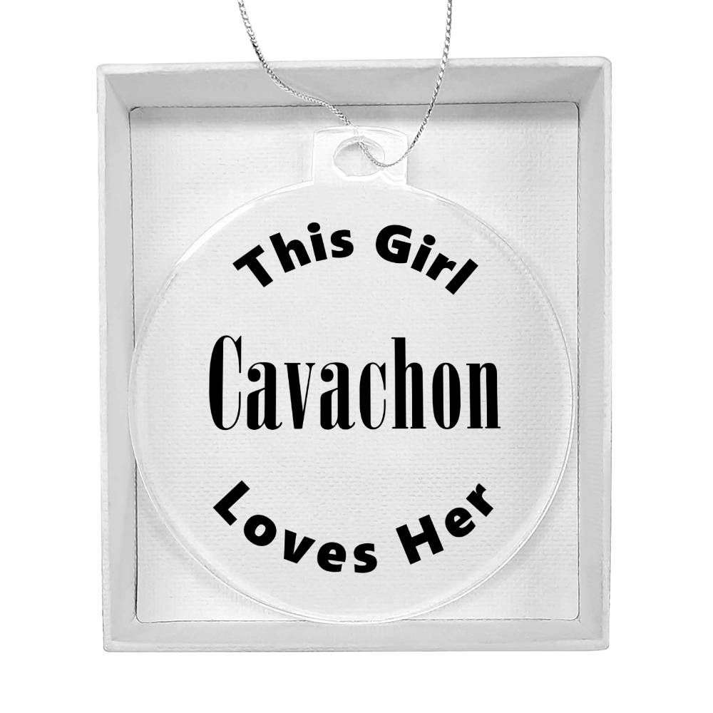 Cavachon - Acrylic Ornament