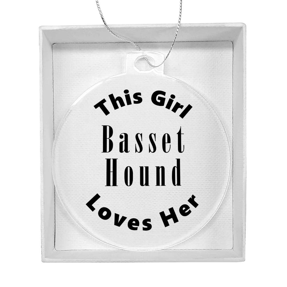 Basset Hound - Acrylic Ornament