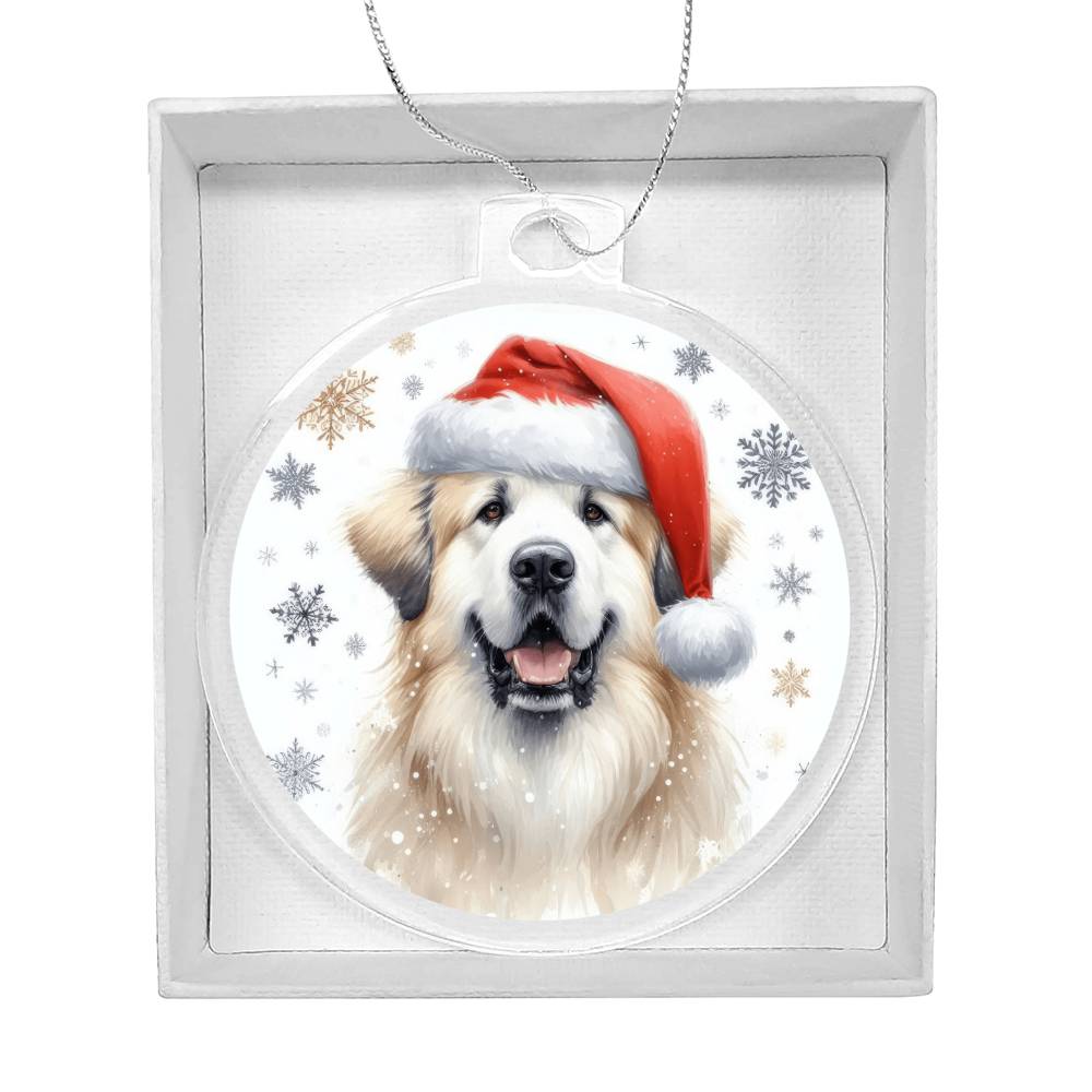 Christmas Dog - Great Pyrenees - Acrylic Ornament