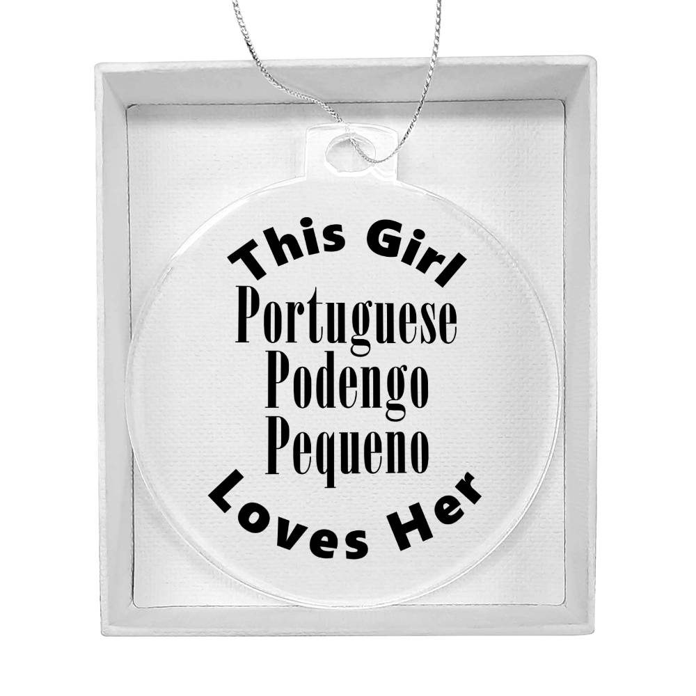 Portuguese Podengo Pequeno - Acrylic Ornament