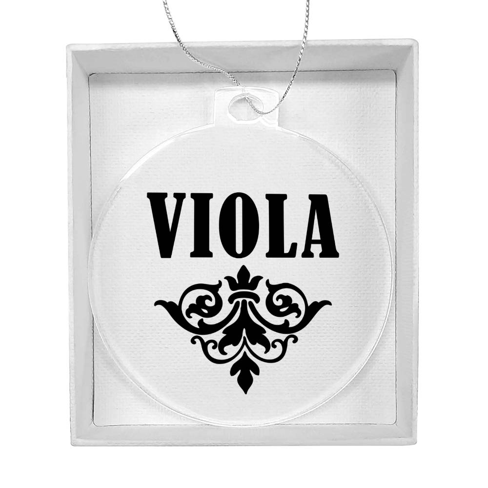 Viola v01 - Acrylic Ornament