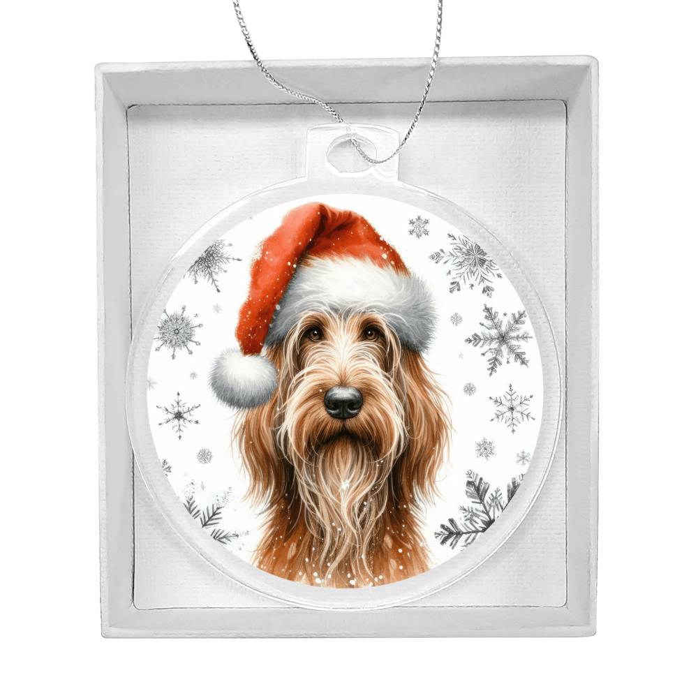 Christmas Dog - Spinone Italiano - Acrylic Ornament