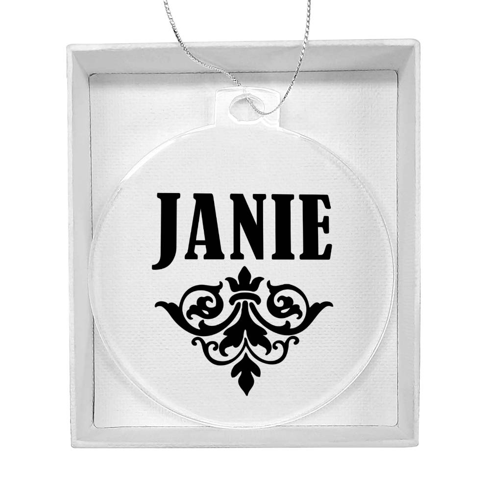 Janie v01 - Acrylic Ornament