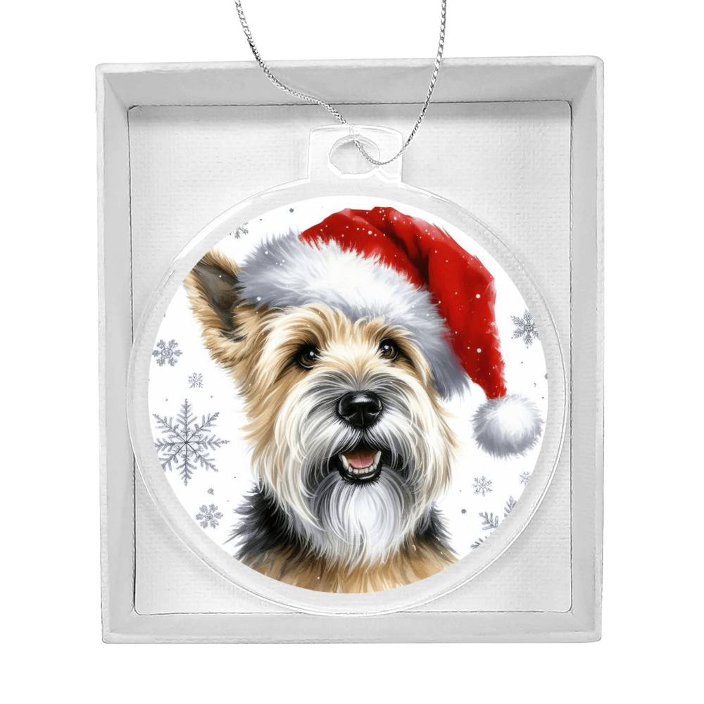 Christmas Dog - Glen of Imaal Terrier - Acrylic Ornament