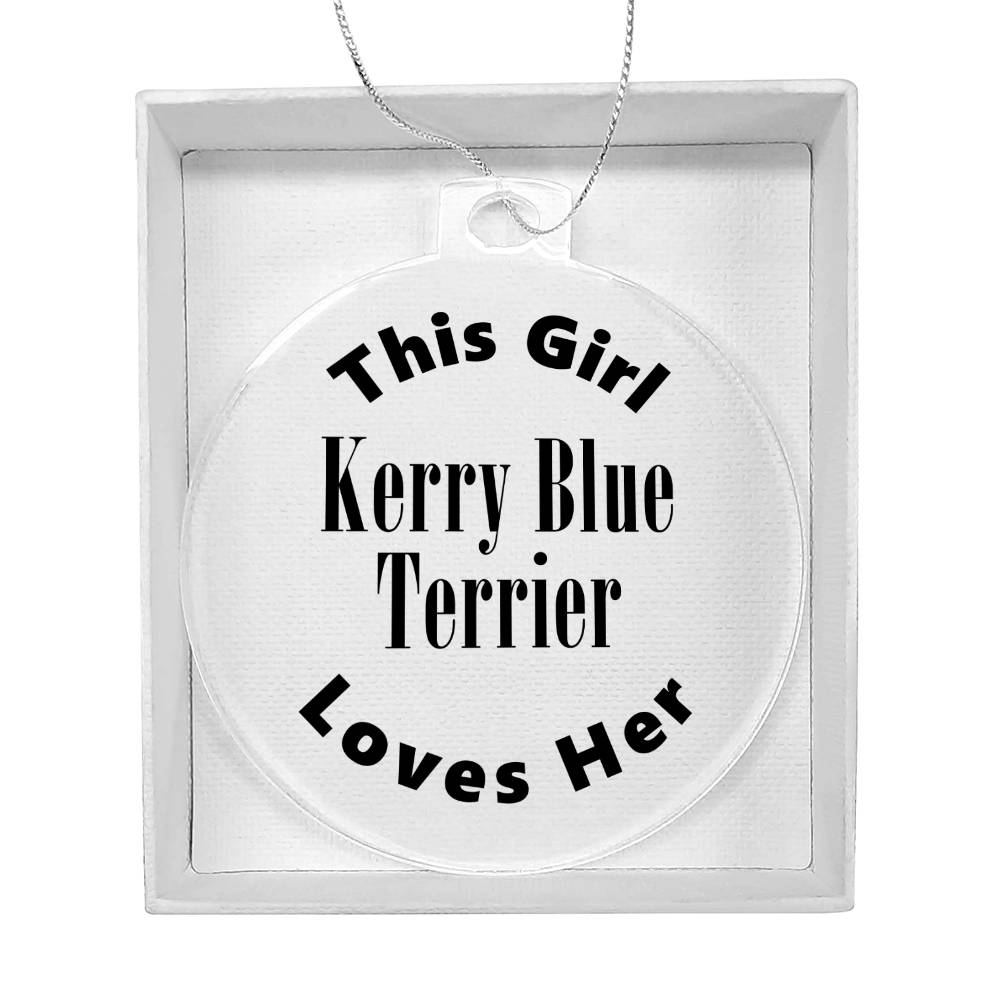 Kerry Blue Terrier - Acrylic Ornament
