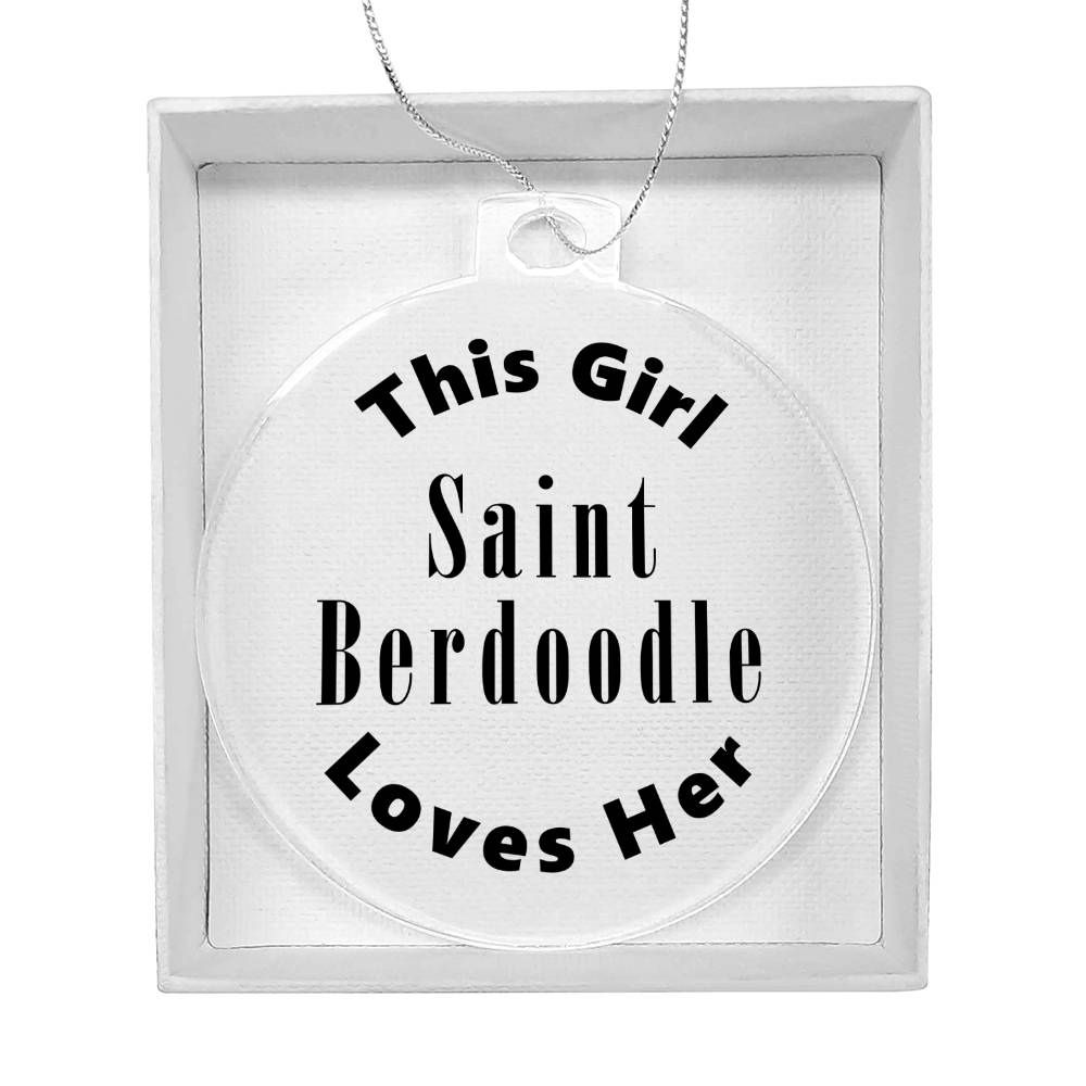 Saint Berdoodle - Acrylic Ornament