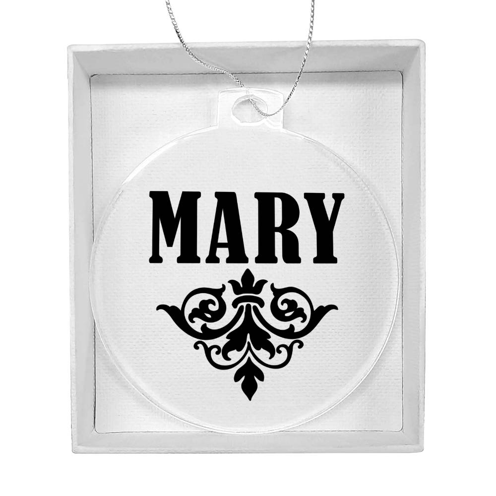 Mary v01 - Acrylic Ornament