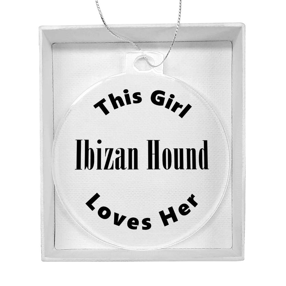 Ibizan Hound - Acrylic Ornament