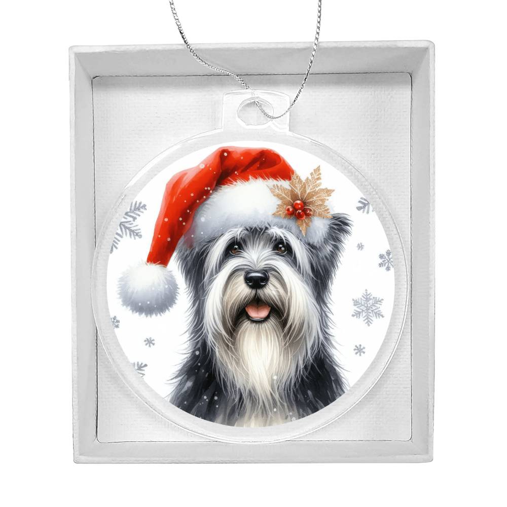 Christmas Dog - Sealyham Terrier - Acrylic Ornament