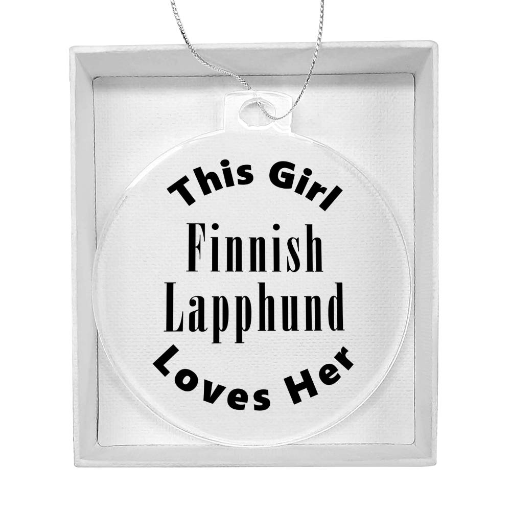 Finnish Lapphund - Acrylic Ornament