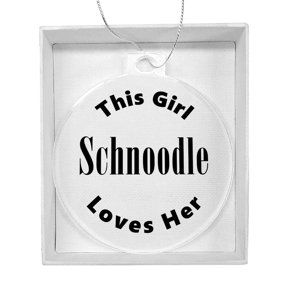 Schnoodle - Acrylic Ornament