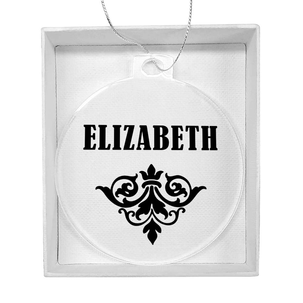 Elizabeth v01 - Acrylic Ornament