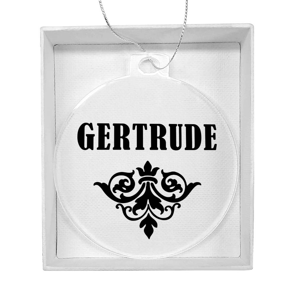 Gertrude v01 - Acrylic Ornament
