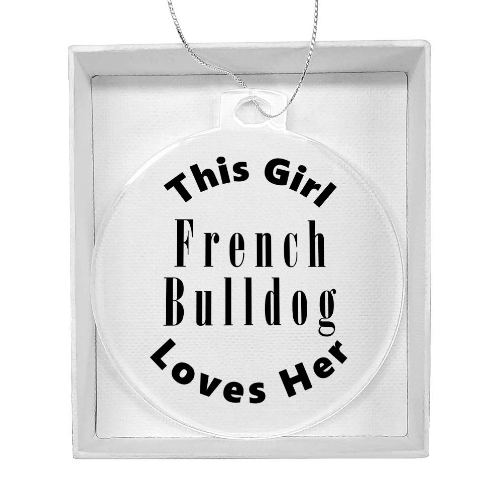 French Bulldog - Acrylic Ornament