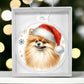 Christmas Dog - Pomeranian - Acrylic Ornament