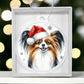Christmas Dog - Papillon - Acrylic Ornament