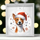 Christmas Dog - Basenji - Acrylic Ornament