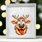 Funny Reindeer Face 07 - Acrylic Ornament