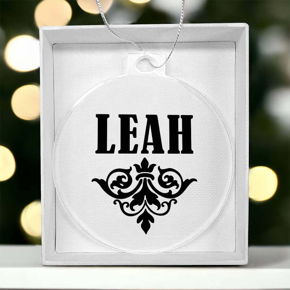 Leah v01 - Acrylic Ornament