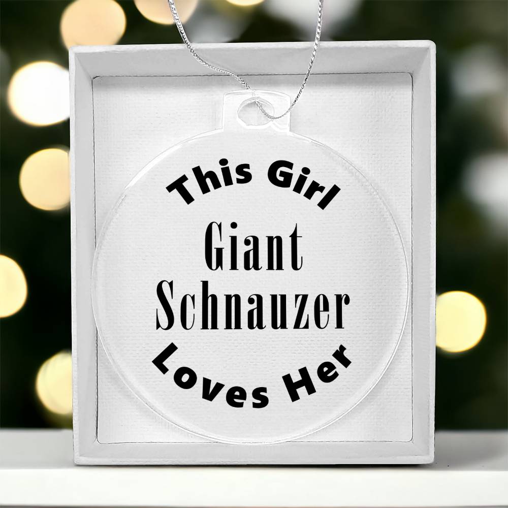 Giant Schnauzer - Acrylic Ornament