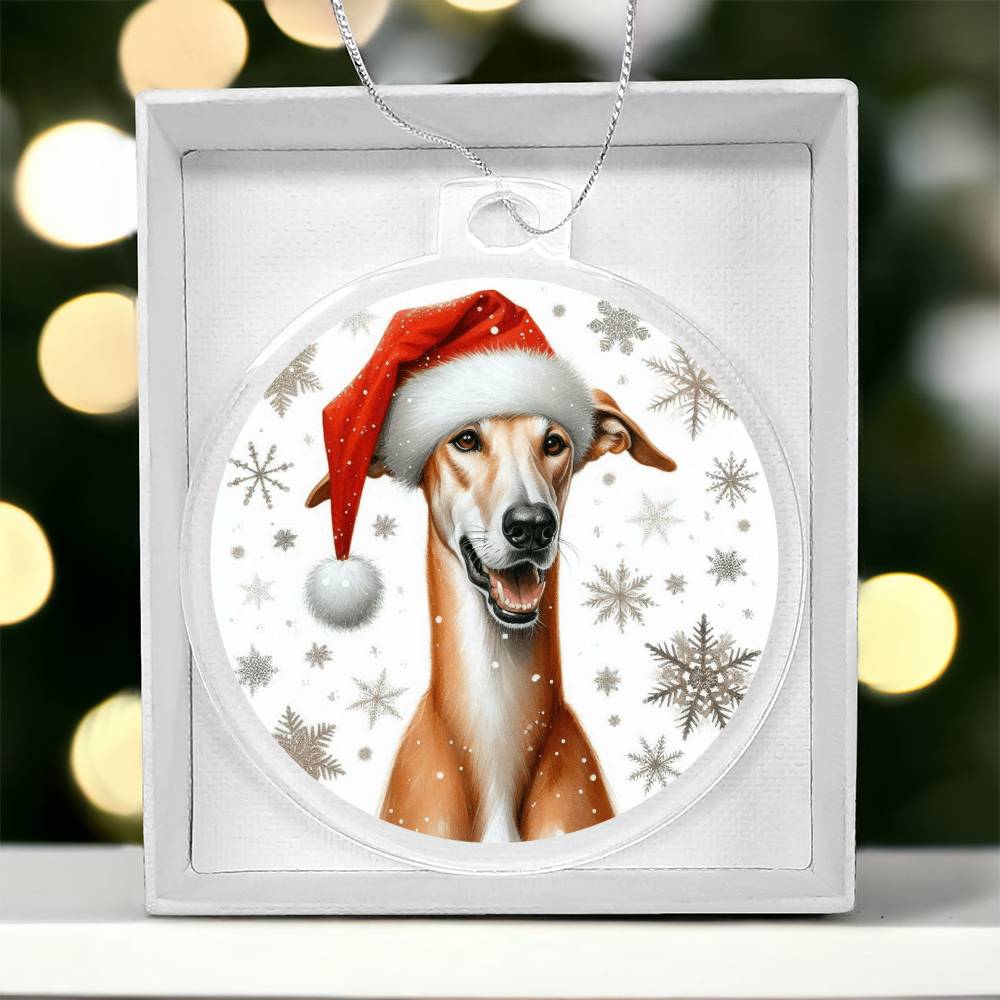 Christmas Dog - Azawakh - Acrylic Ornament