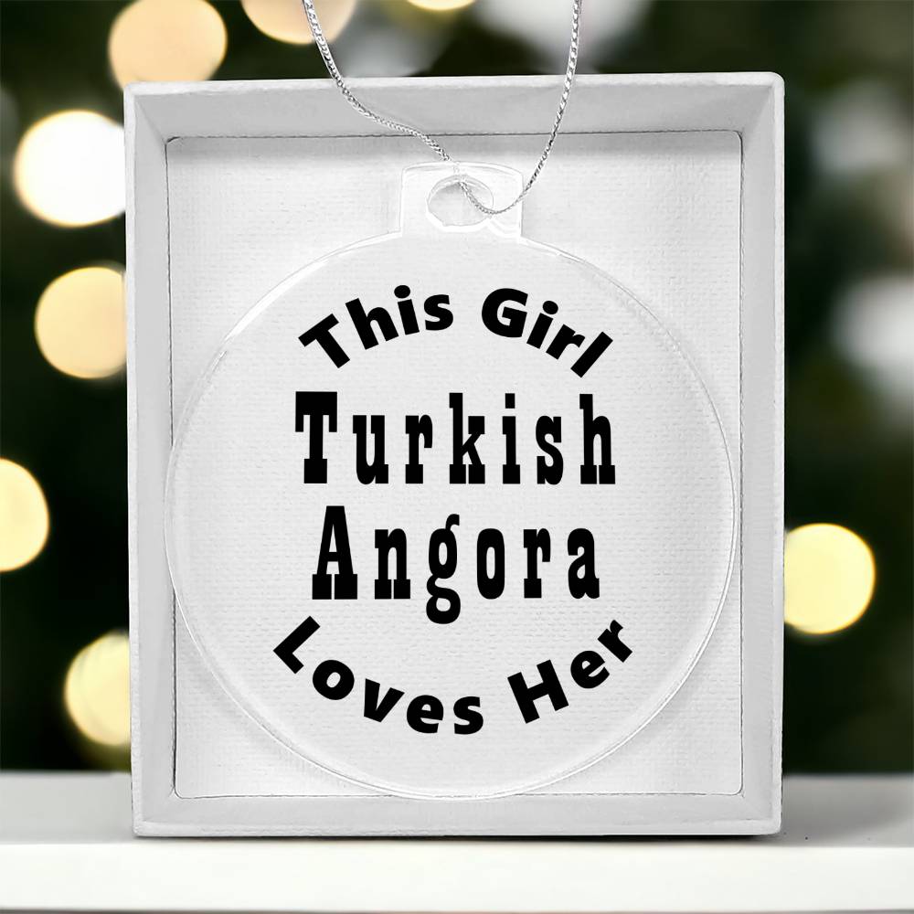 Turkish Angora - Acrylic Ornament