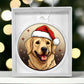 Dog Stained Glass Christmas Design 027 - Acrylic Ornament