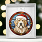 Dog Stained Glass Christmas Design 025 - Acrylic Ornament