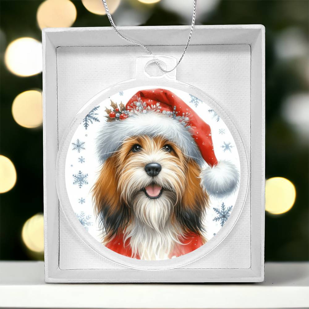 Christmas Dog - Petit Basset Griffon Vendeen - Acrylic Ornament
