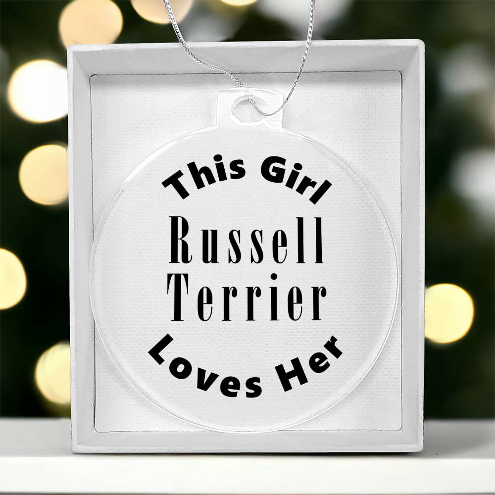 Russell Terrier - Acrylic Ornament