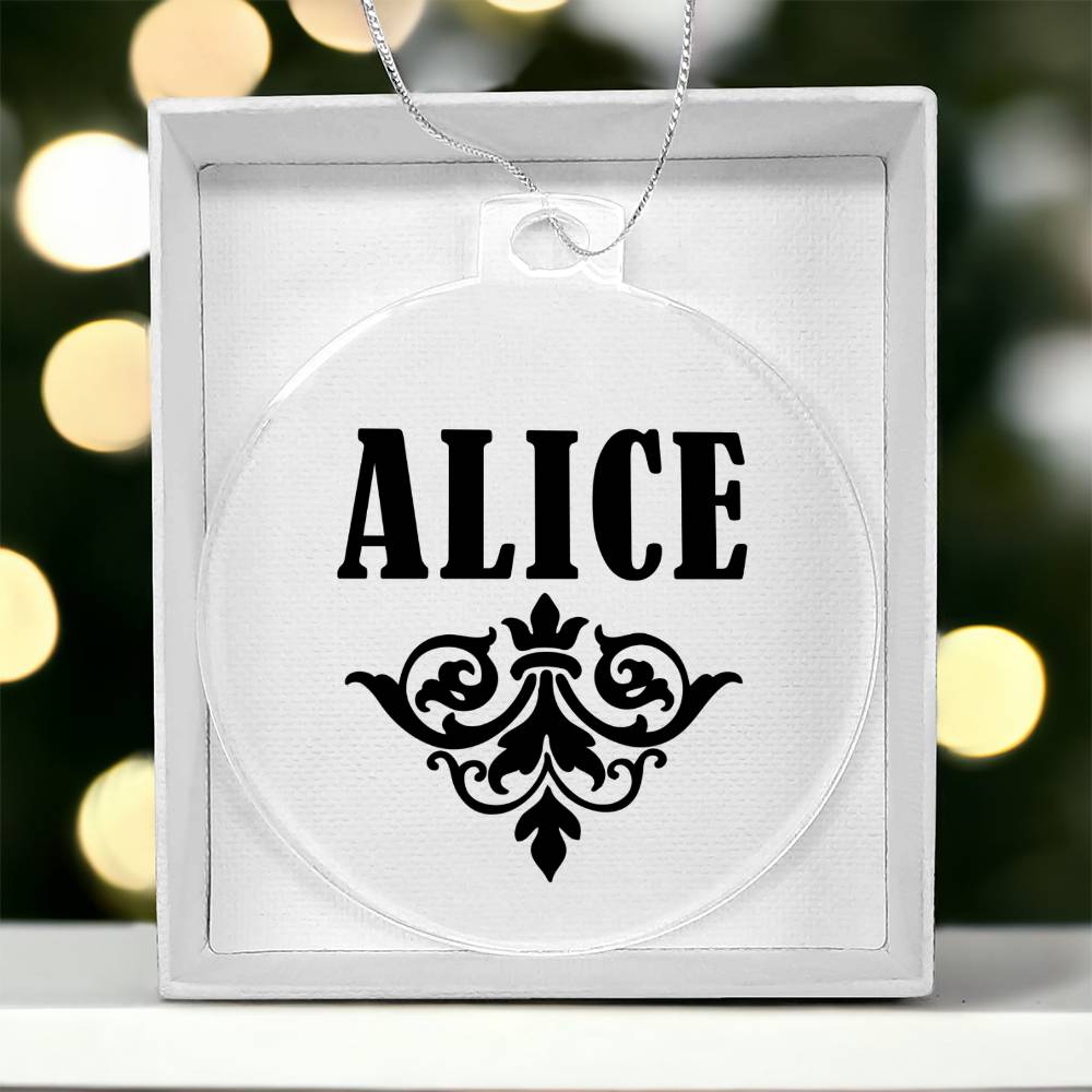 Alice v01 - Acrylic Ornament