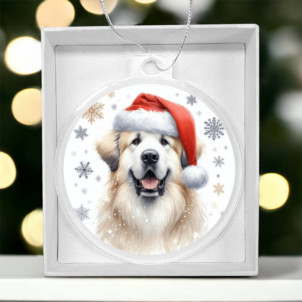 Christmas Dog - Great Pyrenees - Acrylic Ornament