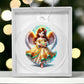Cute Christmas Angel 007 - Acrylic Ornament