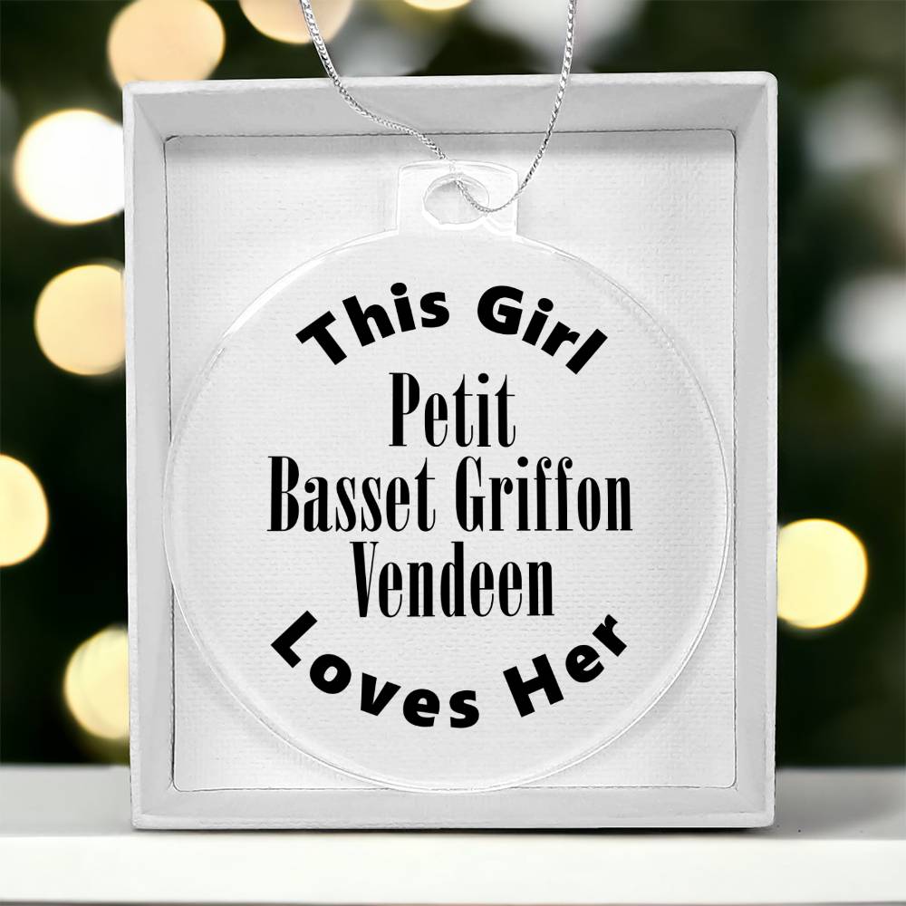 Petit Basset Griffon Vendeen - Acrylic Ornament