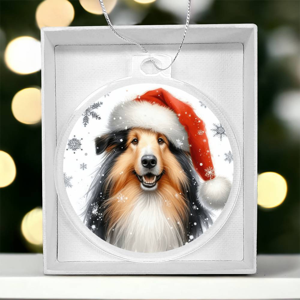 Christmas Dog - Croatian Sheepdog - Acrylic Ornament