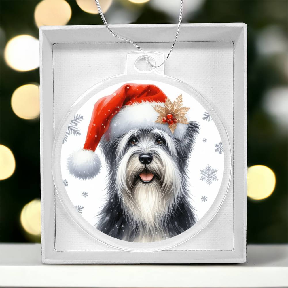 Christmas Dog - Sealyham Terrier - Acrylic Ornament
