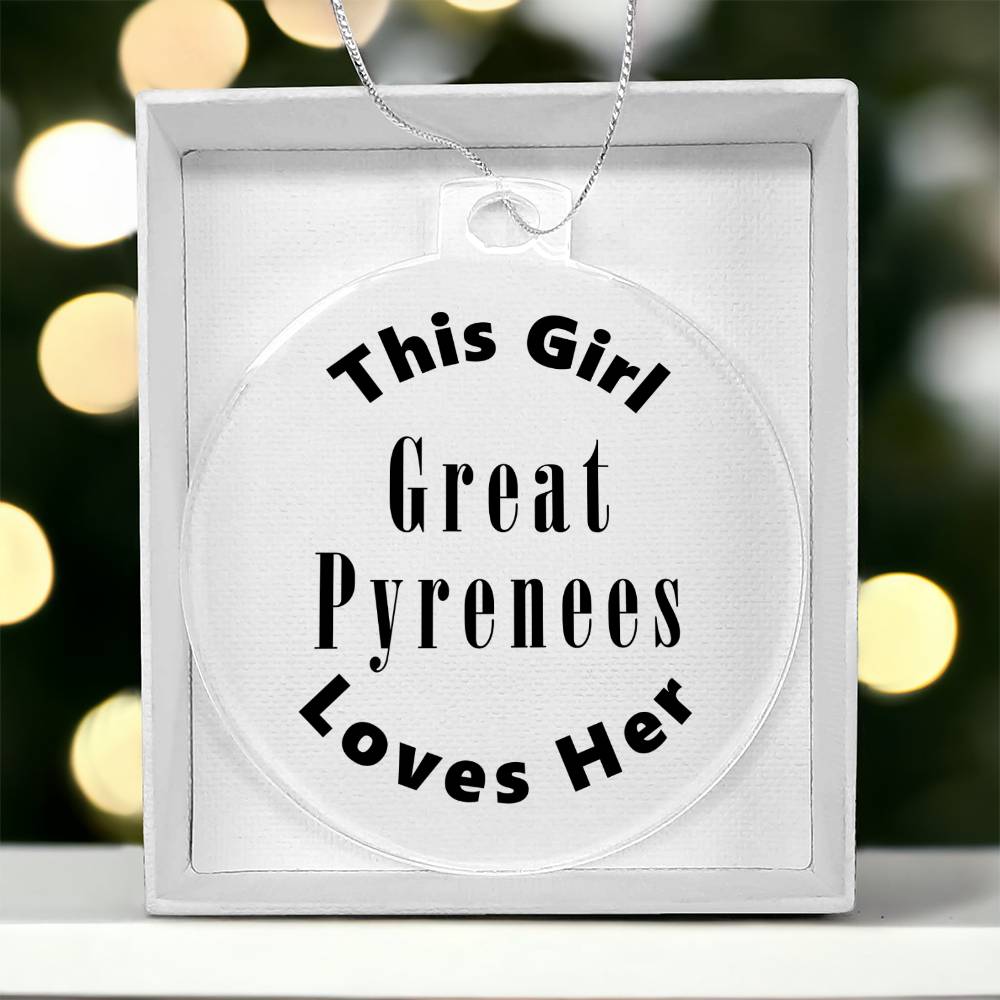 Great Pyrenees - Acrylic Ornament