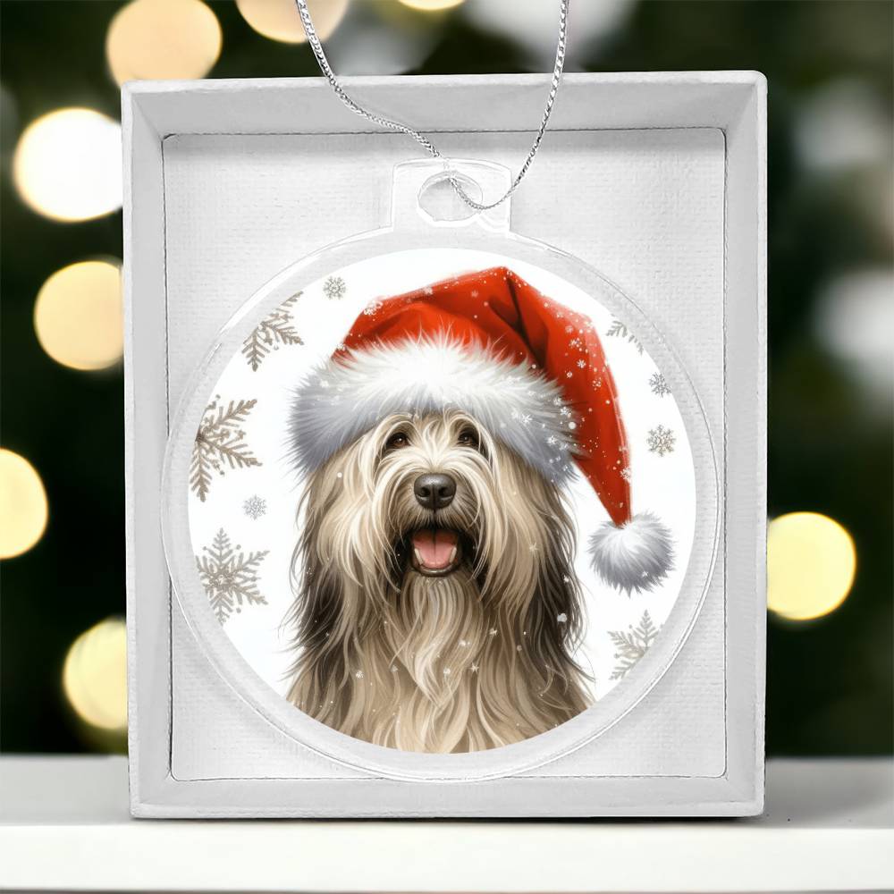 Christmas Dog - Bergamasco - Acrylic Ornament