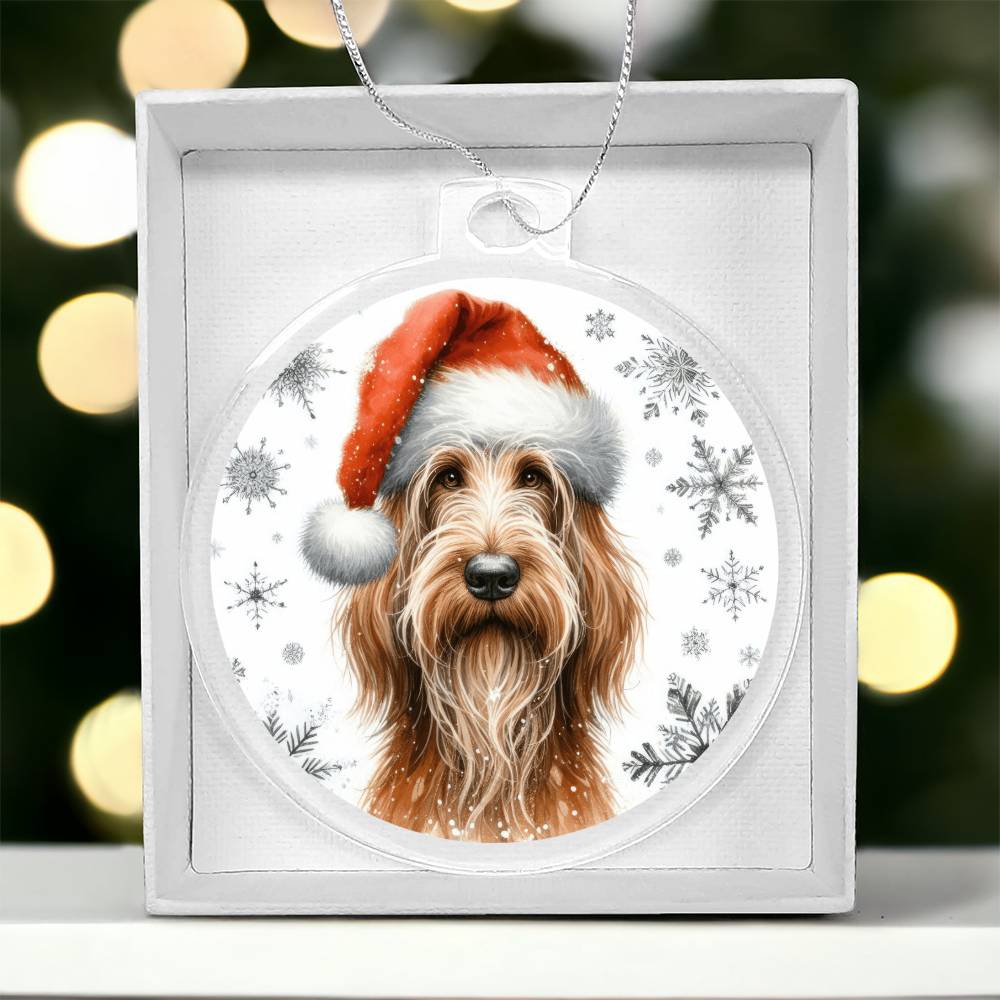 Christmas Dog - Spinone Italiano - Acrylic Ornament